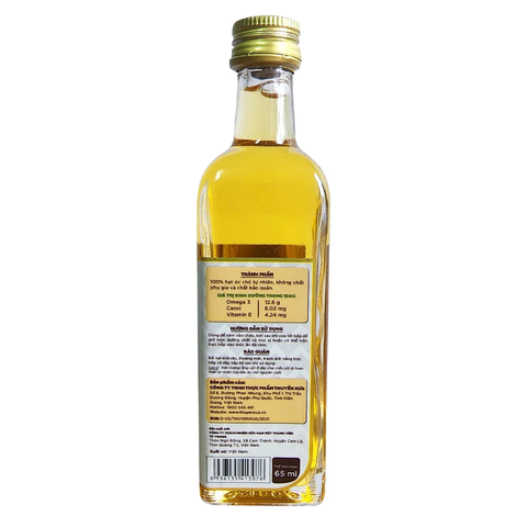 Thuyền Xưa dầu óc chó nguyên chất ăn dặm 65ml