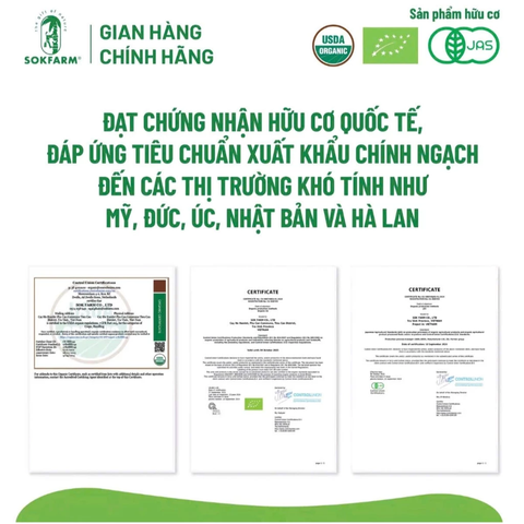 Sokfarm đường hoa dừa hữu cơ cho bé