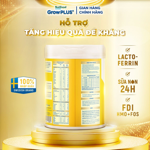 Nutifood GrowPlus+ Colostrum Lactoferrin 0+ 800g