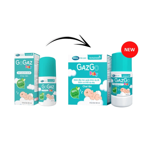 Chai lăn giảm đầy hơi Gazgo Baby Mega