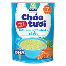 SG food tôm, rau ngót nhật và cà rốt 7+
