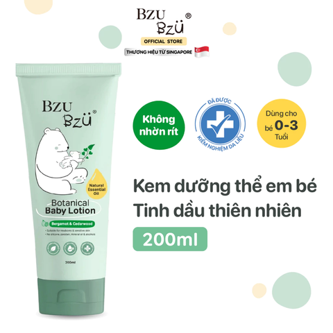 Kem dưỡng thể BZU BZU Botanical Baby Lotion 200ml