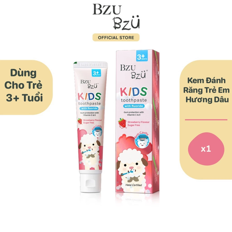 Kem đánh răng Bzu Bzu Kids 3+