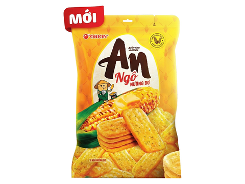 Bánh gạo vị ngô nướng bơ Orion An gói 120g