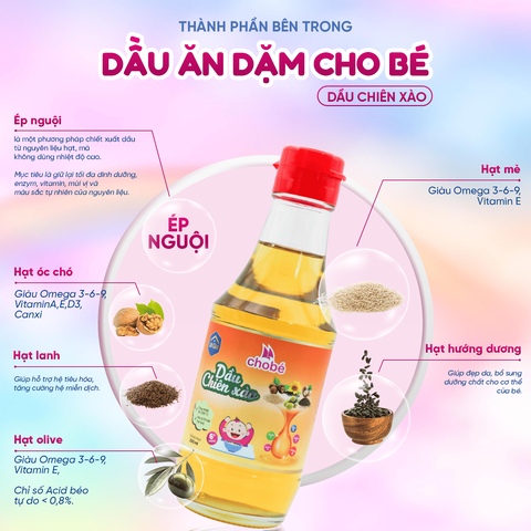 Lê Gia dầu chiên xào cho bé 200ml