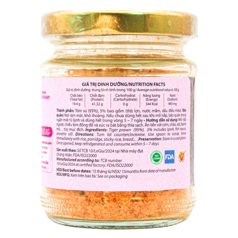 Lê Gia ruốc (chà bông) Tôm sú cho bé 45