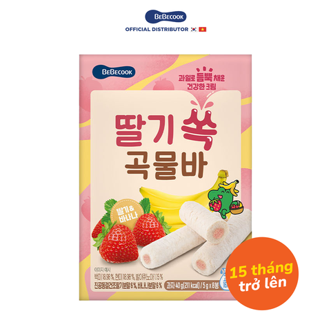 Bebecook bánh cuộn ngũ cốc cho trẻ từ 15 tháng