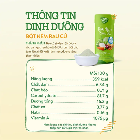 Mămmy bột nêm rau củ 85g
