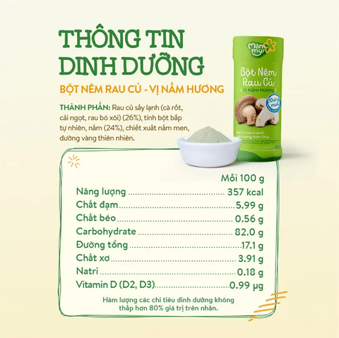 Mămmy bột nêm rau củ 85g