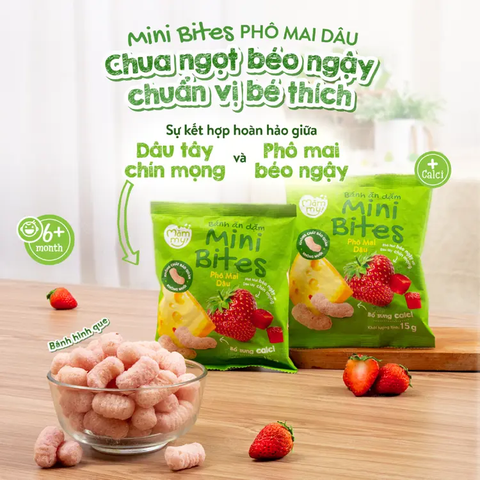 Mămmy bánh ăn dặm Mini Bite cho bé từ 6 tháng