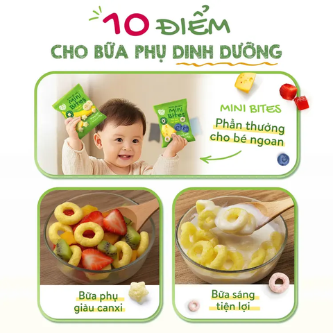 Mămmy bánh ăn dặm Mini Bite cho bé từ 6 tháng