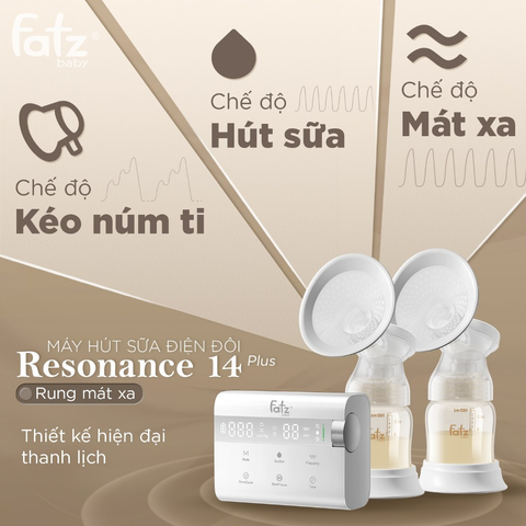 Fatz máy hút sữa điện đôi Resonance 14 Plus