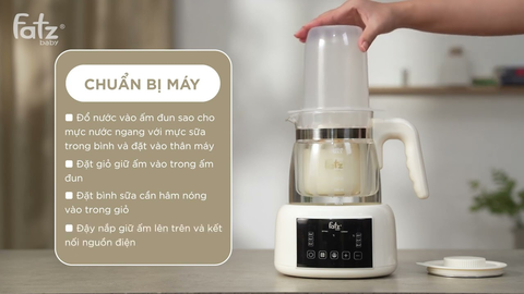 Fatz Máy đun và hâm nước pha sữa điện tử Quick E2