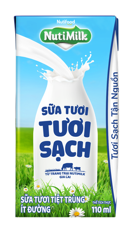 Sữa tươi NutiMilk ít đường 110