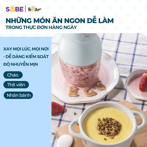 Máy xay ăn dặm Bear 0.3L GR-B03V8