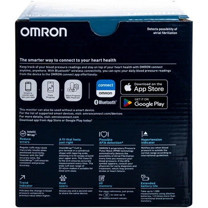Máy đo huyết áp cảnh báo đột quỵ Omron Hem-7194T1 IQ BT