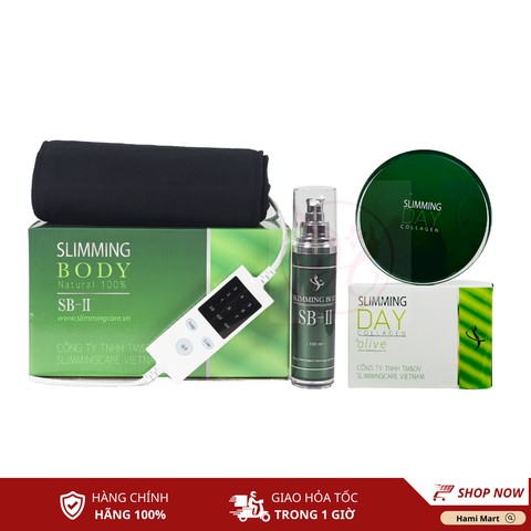 Combo Bộ Ủ Nóng Cải Tiến + Kem Tan Mỡ Slimming Day Collagen 200g (Tặng Đai Dán)