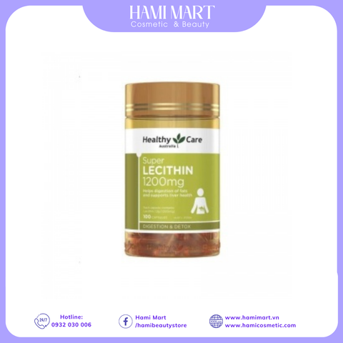 Mầm Đậu Nành Healthy Care Super Lecithin 1200mg Úc