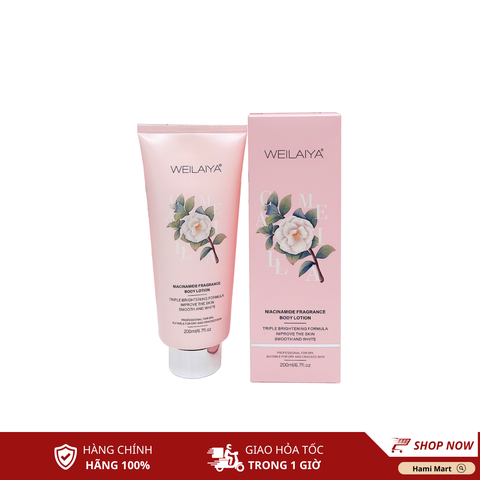 Dưỡng Thể Trắng Da Hoa Trà Camellia Weilaiya Body Lotion 200ml