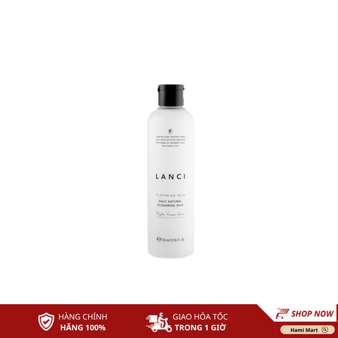 Sữa Tẩy Trang Nhũ Hóa Sẵn LANCI Daily Natural Cleansing Milk 300ml