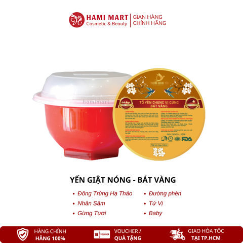 Yến Chưng Thảo Mộc Thượng Hoàng Yến Công Nghệ Tự Sôi Bát Vàng