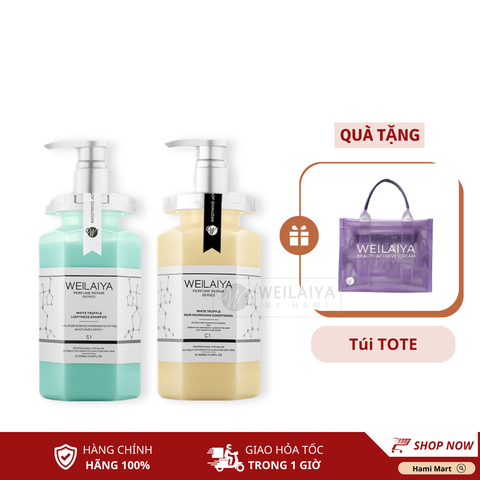 Gội Xả Phục Hồi Nấm Truffle Weilaiya + Tặng Túi TOTE