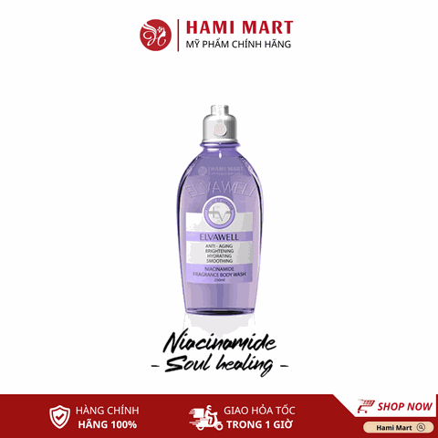 [Tím] Sữa Tắm Nước Hoa Gel Thạch ELVAWELL - Soul Healing 250ml