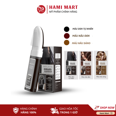Dầu Gội Phủ Bạc Dưỡng Tóc Weilaiya 100ML 3 Màu