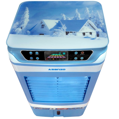 Máy làm mát không khí Asanzo model A-6500 NEW 2020 (Mặt kính 3D)