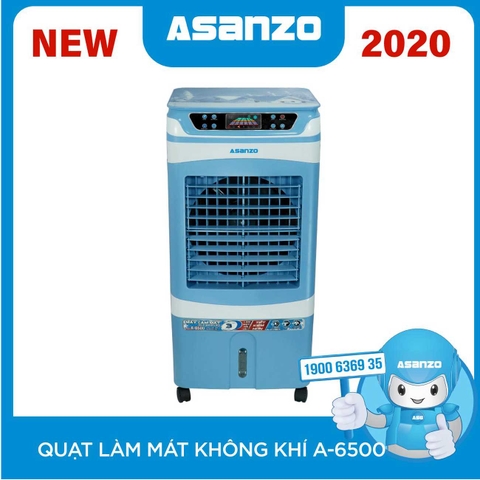 Máy làm mát không khí Asanzo model A-6500 NEW 2020 (Mặt kính 3D)