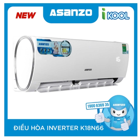 Điều hòa không khí Asanzo 18000BTU 1 chiều Inverter K18N66