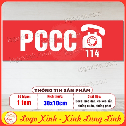Tem Decal Phòng Cháy Chữa Cháy, Thông Tin Cơ Quan PCC, Nhắc Nhở Số Điện Thoại Lực Lượng Cứu Hỏa 114