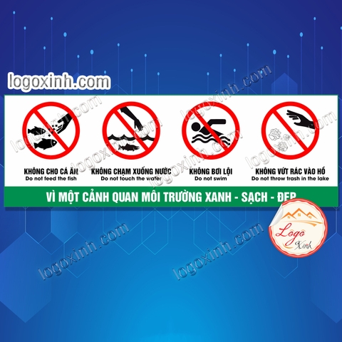 Tem Sticker Decal Dán Nội Quy Bể Cá, Quy Định Bể Thả Cá - Fish Tank Rule - Tem Cảnh Báo Dán Bể Cá Cảnh