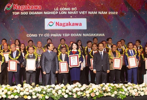 Tập đoàn Nagakawa liên tiếp lọt Top 500 doanh nghiệp lớn nhất Việt Nam