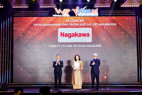 Nagakawa 5 lần liên tiếp đạt “Top 50 doanh nghiệp tăng trưởng xuất sắc Việt Nam