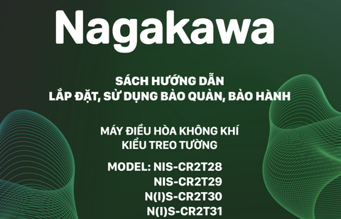 HDSD Điều hoà treo tường Nagakawa model NIS-28, NIS-29, N(I)S-30, N(I)S-31