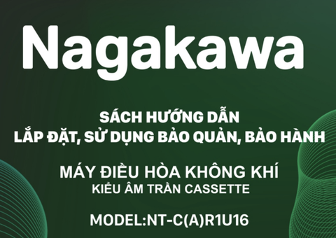 HDSD Điều hoà cassette Nagakawa model NT_C(A)R1U16