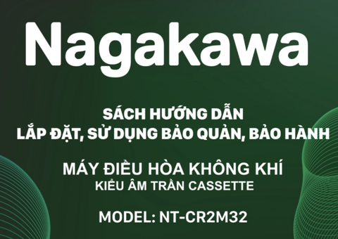 HDSD Điều hoà cassette Nagakawa model NT-CR2M32