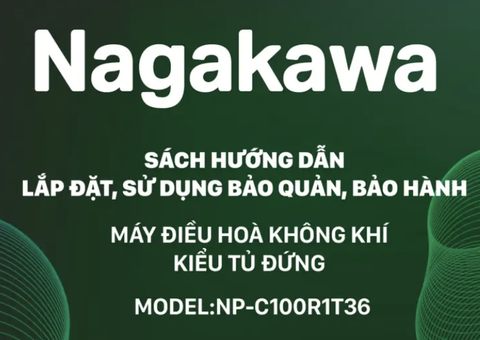 HDSD Điều hoà tủ đứng Nagakawa model NP-C100R1T36