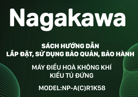 HDSD Điều hoà tủ đứng Nagakawa model NP-A(C)R1K58