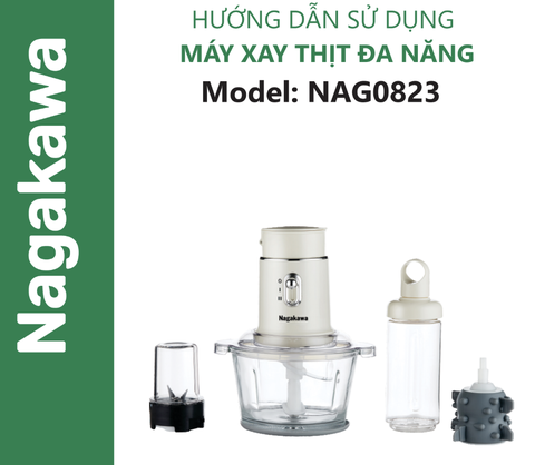 HDSD Máy xay thịt đa năng Nagakawa NAG0823