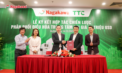 Nagakawa và TTC ký kết hợp tác chiến lược trị giá 10 triệu USD phân phối điều hòa trung tâm