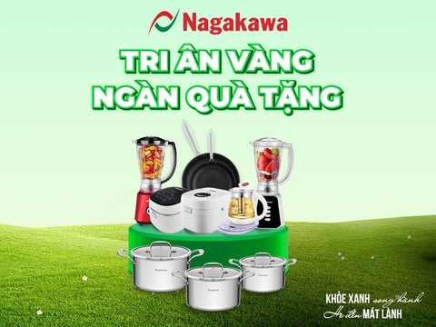 NAGAKAWA TRI ÂN VÀNG - NGÀN QUÀ TẶNG TẠI HỆ THỐNG CÁC SIÊU THỊ
