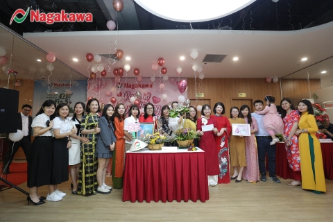 Tập đoàn Nagakawa tưng bừng tổ chức kỷ niệm ngày 8/3 cho nữ cán bộ, công nhân viên