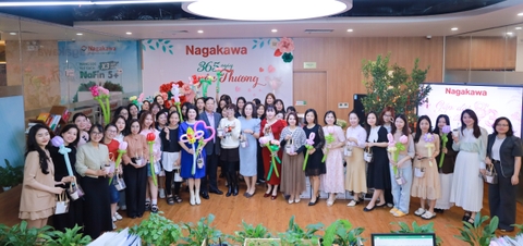 NAGAKAWA TỔ CHỨC CHƯƠNG TRÌNH GẤP ĐÔI YÊU THƯƠNG CHÀO MỪNG QUỐC TẾ PHỤ NỮ 8/3