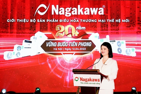 Nagakawa ra mắt bộ điều hòa không khí thương mại với dải công suất siêu lớn