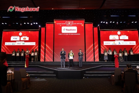 TẬP ĐOÀN NAGAKAWA GIỮ VỮNG VỊ THẾ TOP 500 DOANH NGHIỆP LỚN NHẤT VIỆT NAM 2023