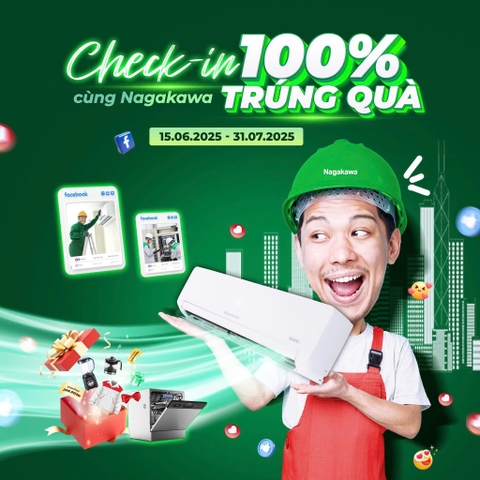 CÔNG BỐ KHÁCH HÀNG TRÚNG THƯỞNG TUẦN 1 & TUẦN 2 CUỘC THI “CHECK-IN CÙNG NAGAKAWA – 100% TRÚNG QUÀ”