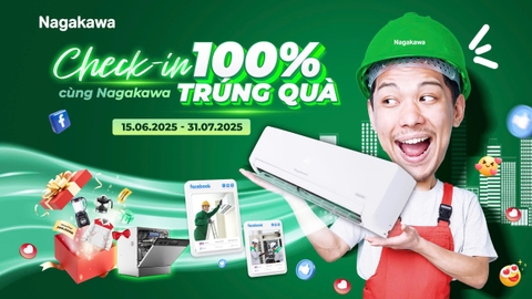 CUỘC THI “CHECK-IN CÙNG NAGAKAWA – 100% TRÚNG QUÀ”: CHƠI LÀ TRÚNG, QUÀ NGẬP TRÀN