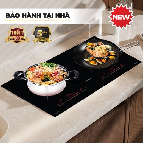 Bếp điện từ đôi Inverter Nagakawa NDI9196 công suất 4000W